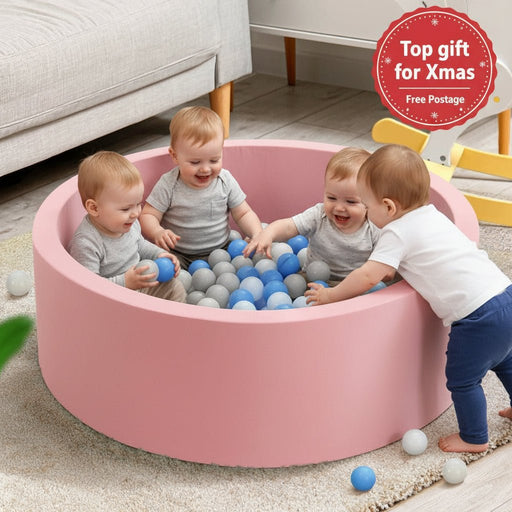 Danoz Direct - Keezi Kids Ball Pit 90x30cm Ocean Foam Play Pool Barrier Toys Children Pink - danozdirect