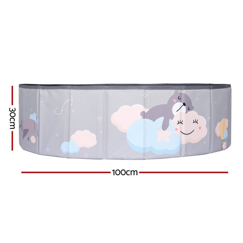 Danoz Direct - Keezi Kids Ball Pool Pit Toddler Ocean Play Foldable Child Playhouse Storage Bag - danozdirect