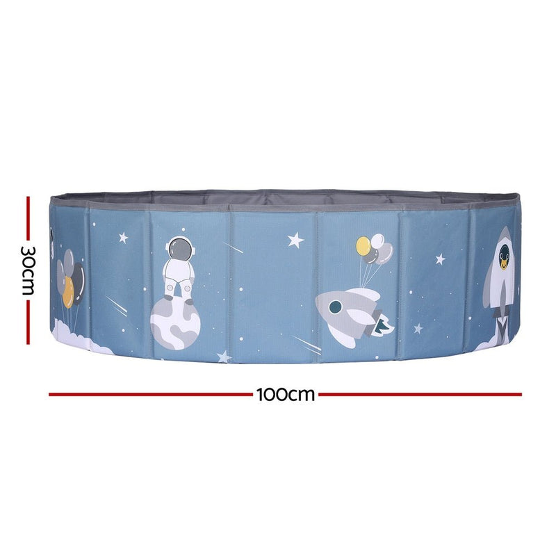 Danoz Direct - Keezi Kids Ball Pool Pit Toddler Play Foldable Child Playhouse Storage Bag Blue - danozdirect