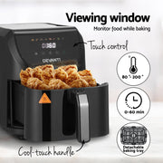 Danoz Direct 🎯Kitchen Smart - Devanti Air Fryer 5L W/ LCD Touch 1500W - Incl. Delivery - danozdirect