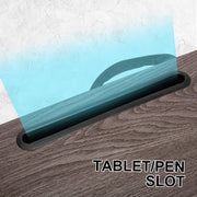 Danoz Direct - Lap Desk Laptop Stand Phone Tablet Holder Mousepad Cushioned Lapdesk IRON GREY OAK - danozdirect