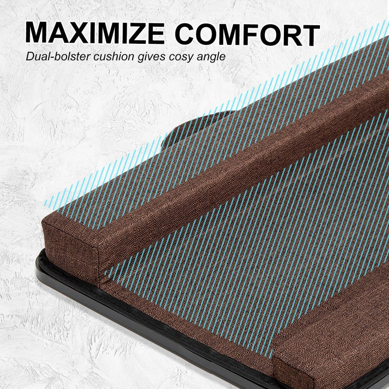 Danoz Direct - Lap Desk Laptop Stand Phone Tablet Holder Mousepad Cushioned Lapdesk IRON GREY OAK - danozdirect