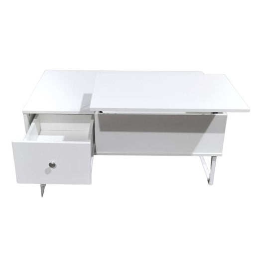 Danoz Direct - Lift Up White Coffee Table With Storage - Super Deal - danozdirect