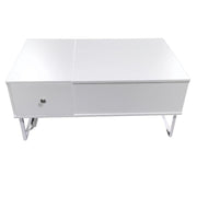 Danoz Direct - Lift Up White Coffee Table With Storage - Super Deal - danozdirect