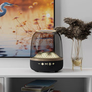 Danoz Direct - LP90 Black 360° Bluetooth Home Theater Speaker With One Microphone - LED Light Effect, 120W Surround Sound - danozdirect