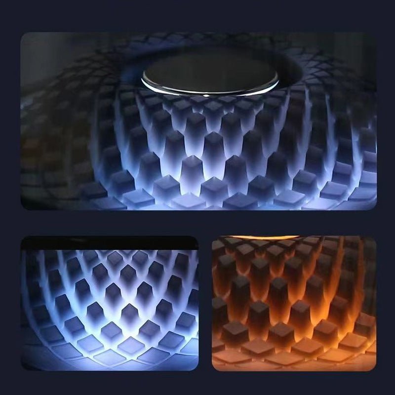 Danoz Direct - LP90 Black 360° Bluetooth Home Theater Speaker With Two Microphones - LED Light Effect, 120W Surround Sound - danozdirect