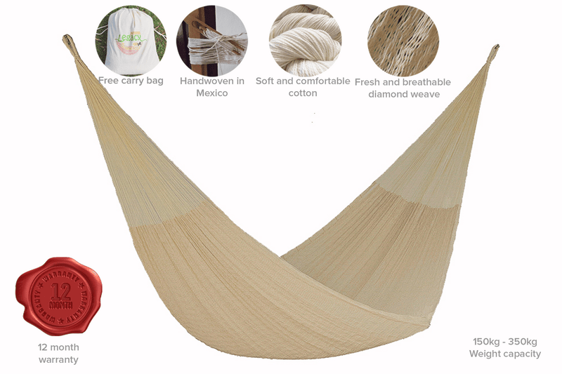 Danoz Direct - Mayan Legacy Bed Cotton hammock - Classic in Marble color - danozdirect