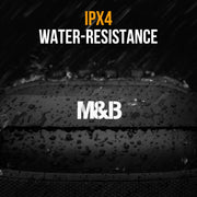 Danoz Direct - M&B Portable Splash Proof 80W Bluetooth Party Speaker, IPX4, TWS Pairing, Multi - Input, Lithium Battery, RGB, USB Charging - danozdirect