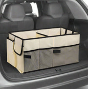 Danoz Direct - Off white Car Trunk Storage Box - Foldable Organizer - danozdirect