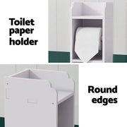 Danoz Direct - Organize your bathroom with the Artiss 3 Tier Floor Cabinet. Featuring a convenient toilet roll holder and tissue organizer, - danozdirect