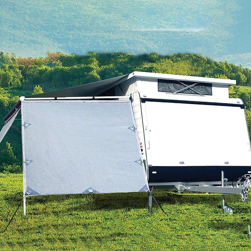 Danoz Direct - Pop Top Caravan Privacy Screen Sun Shade Side Extension 2.1 x 1.8m - danozdirect