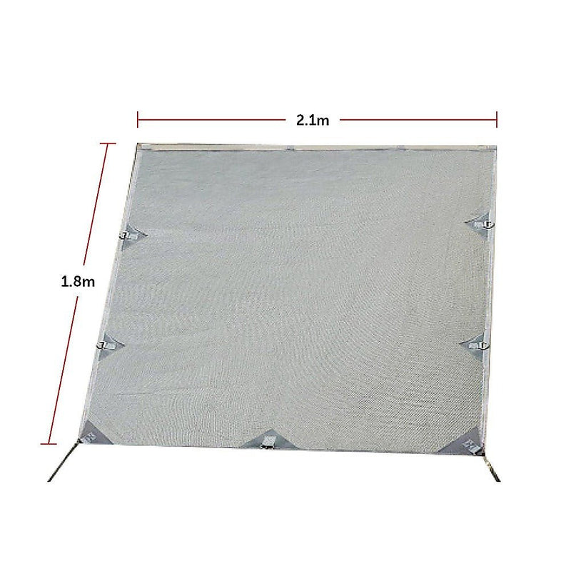 Danoz Direct - Pop Top Caravan Privacy Screen Sun Shade Side Extension 2.1 x 1.8m - danozdirect