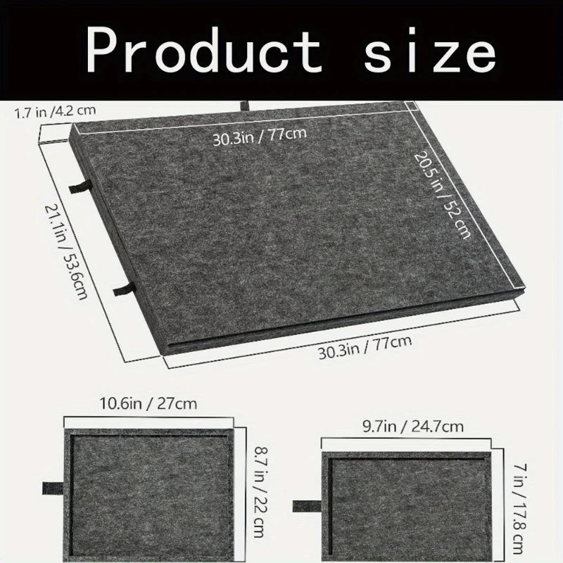 Danoz Direct - Portable Puzzle Table Board with Bracket Cover Foldable Puzzle Felt Integrated Table for Home And Travel Use - danozdirect