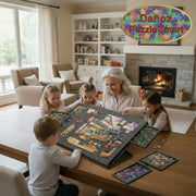 Danoz Direct - Portable Puzzle Table Board with Bracket Cover Foldable Puzzle Felt Integrated Table for Home And Travel Use - danozdirect
