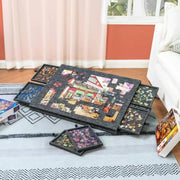 Danoz Direct - Portable Puzzle Table Board with Bracket Cover Foldable Puzzle Felt Integrated Table for Home And Travel Use - danozdirect