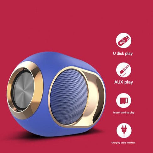 Danoz Direct - Portable Wireless Bluetooth 5.0 Speaker - TWS Stereo, Powerful Bass, Hands - Free Calls & Multiple Playback Modes(blue) - danozdirect