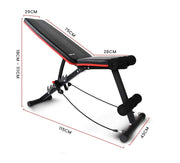 Danoz Direct - PROFLEX Weight Bench Workout Gym Press Adjustable Lifting Fitness Folding Bands - danozdirect