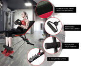Danoz Direct - PROFLEX Weight Bench Workout Gym Press Adjustable Lifting Fitness Folding Bands - danozdirect