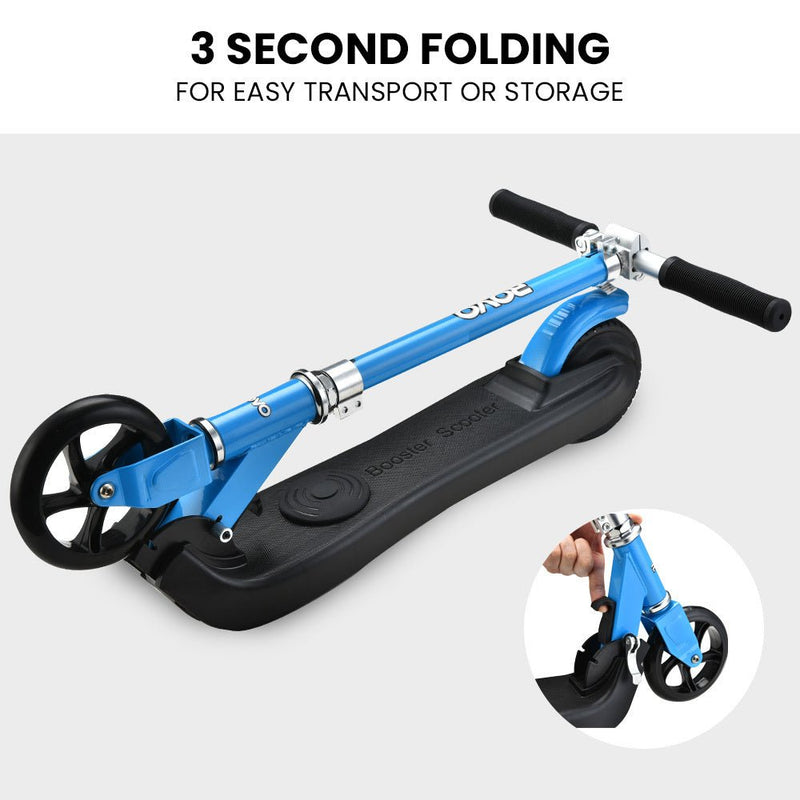 Danoz Direct - ROVO KIDS Electric Scooter Lithium Ride - On Foldable E - Scooter 125W Rechargeable, Blue - danozdirect