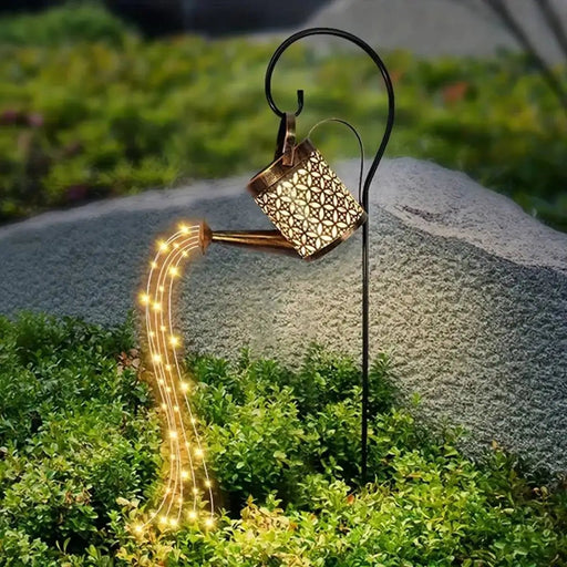 Danoz Direct - Solar Watering Can LED 💡 Light Outdoor Waterproof Shower Light Decorative Solar Lights For Home Outside - danozdirect