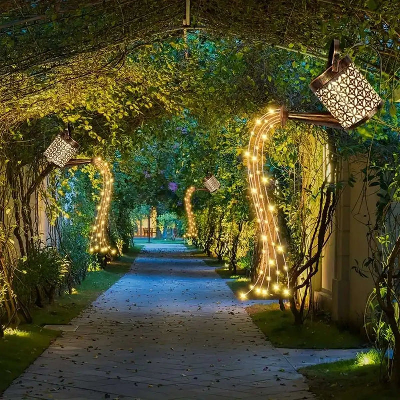 Danoz Direct - Solar Watering Can LED 💡 Light Outdoor Waterproof Shower Light Decorative Solar Lights For Home Outside - danozdirect