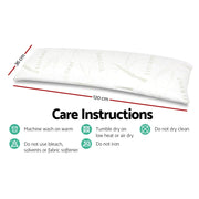 Danoz Direct - Super Long - Giselle Bedding Body Support Pillow with Bamboo Cover - danozdirect