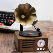 Danoz Direct - Vintage Gramophone Bluetooth Speaker - Retro Wireless Music Player with Classic Design - danozdirect