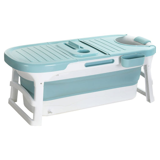 Danoz Direct - Weisshorn Foldable Bathtub Portable Folding Water Spa with Cover Plate 136x62cm - danozdirect