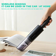 Danoz Direct - Wireless Charge 6000Pa Suction Powerful Portable Car Vacuum Cleaner Home Duster(White) - danozdirect