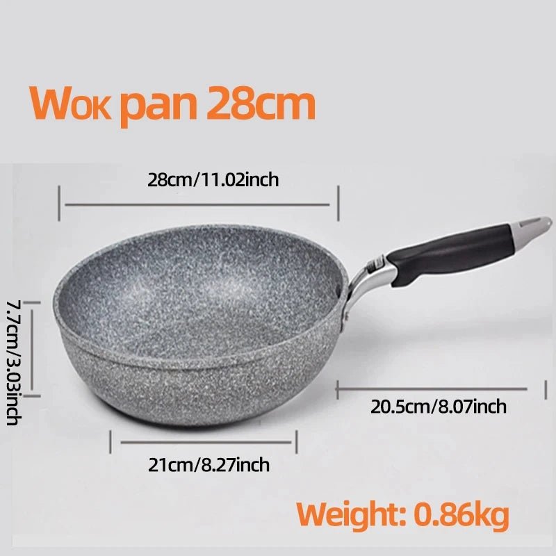 Danoz DuraStone Frying Pan collection delivers professional - quality cooking across four versatile sizes - 28cm, 26cm, 24cm, and 20cm - 5 years Warranty! - danozdirect
