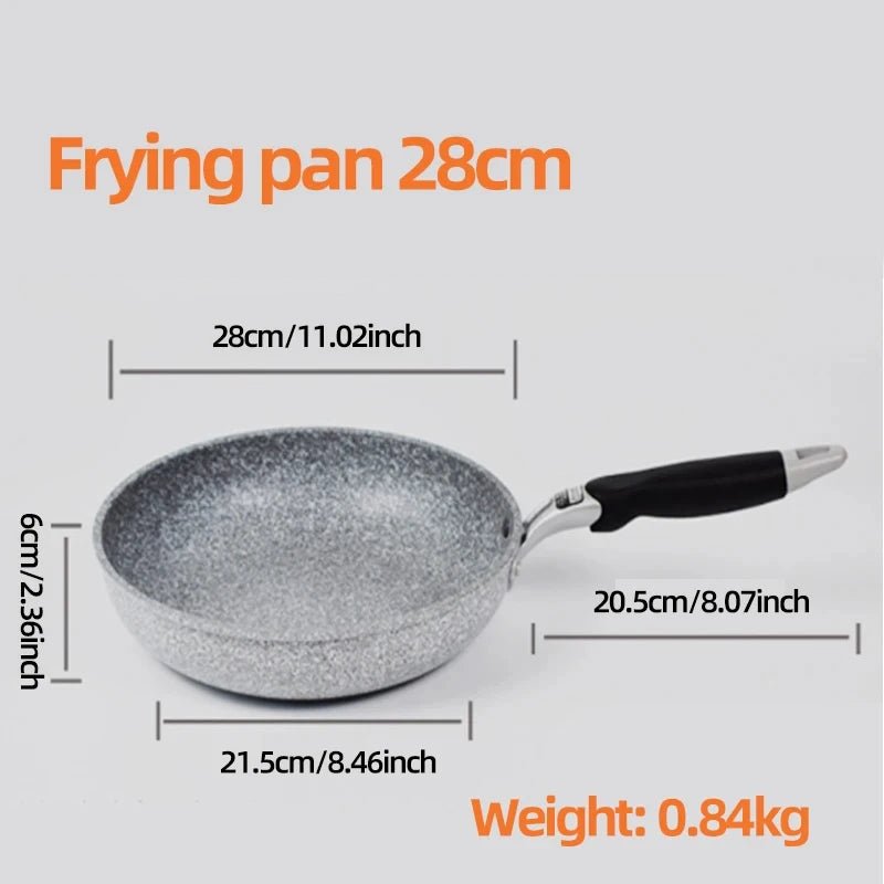 Danoz DuraStone Frying Pan collection delivers professional - quality cooking across four versatile sizes - 28cm, 26cm, 24cm, and 20cm - 5 years Warranty! - danozdirect
