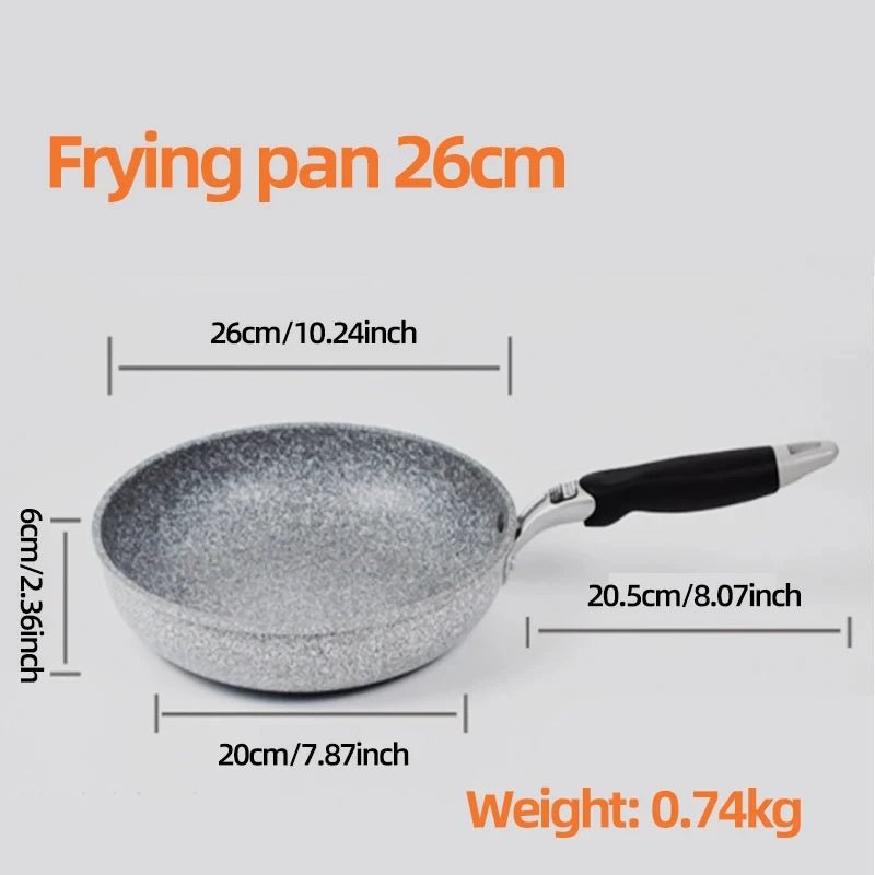 Danoz DuraStone Frying Pan collection delivers professional - quality cooking across four versatile sizes - 28cm, 26cm, 24cm, and 20cm - 5 years Warranty! - danozdirect