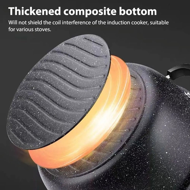 Danoz DuraStone Soup Pot! Made with sturdy Maifan stone and iron - Plus 5 Years Warranty! - danozdirect