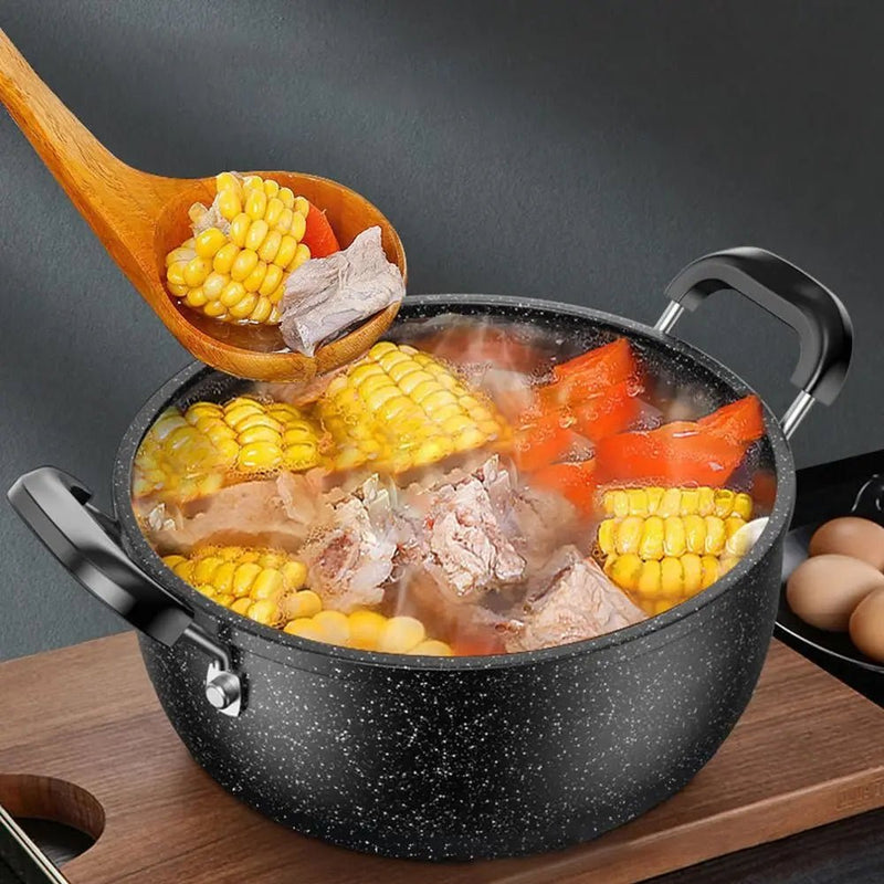 Danoz DuraStone Soup Pot! Made with sturdy Maifan stone and iron - Plus 5 Years Warranty! - danozdirect