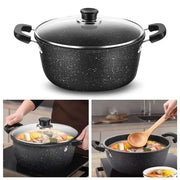 Danoz DuraStone Soup Pot! Made with sturdy Maifan stone and iron - Plus 5 Years Warranty! - danozdirect