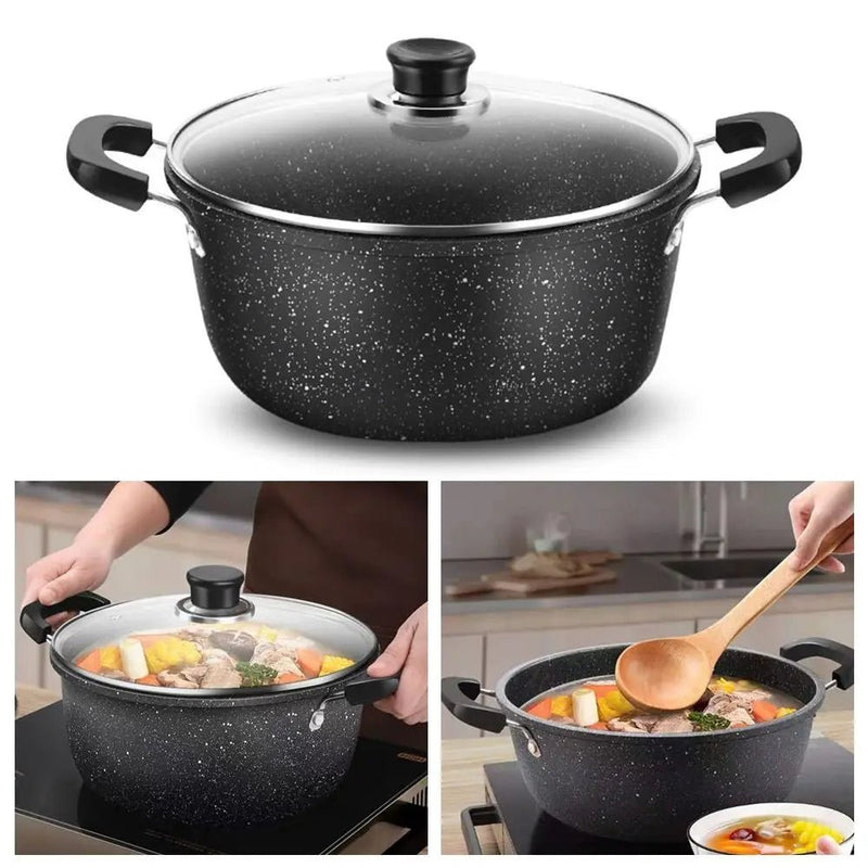 Danoz DuraStone Soup Pot! Made with sturdy Maifan stone and iron - Plus 5 Years Warranty! - danozdirect