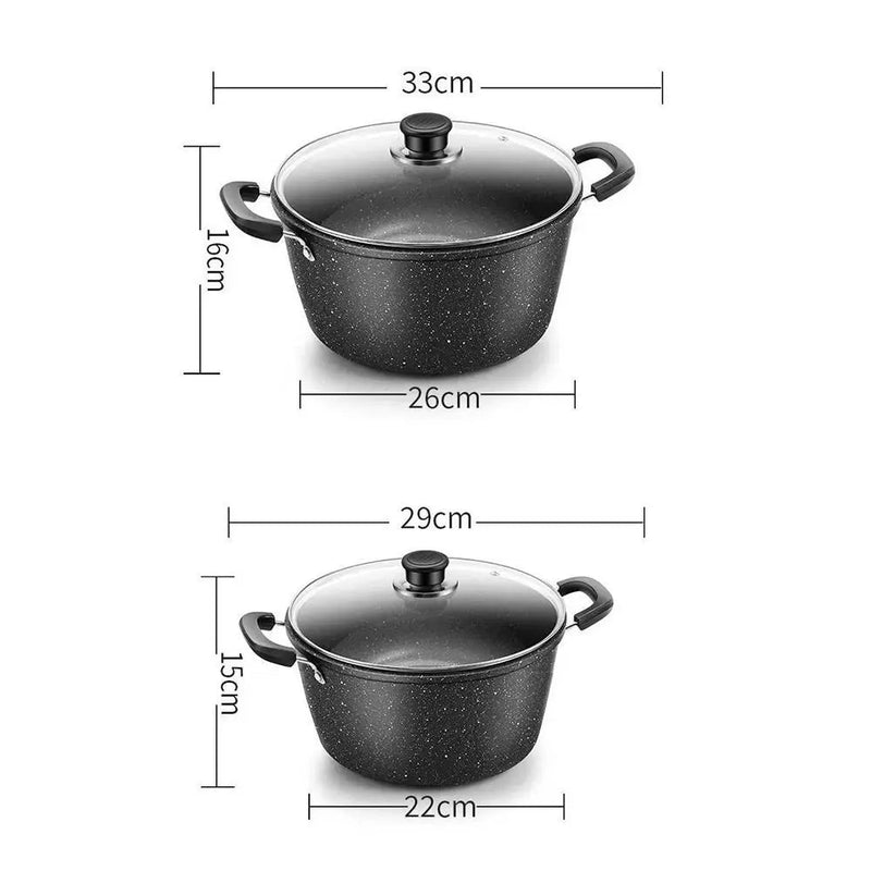 Danoz DuraStone Soup Pot! Made with sturdy Maifan stone and iron - Plus 5 Years Warranty! - danozdirect