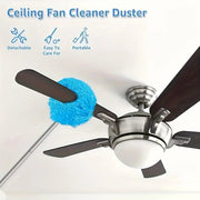 Danoz DusterMaster - Reusable Microfiber Ceiling Fan Duster Set for Home & RVs - Effortless Cleaning Brush with Dust - Locking Technology - Buy 1 Get 1 Free - danozdirect