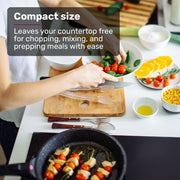 Danoz EUROCHEF Induction Cooktop, 2000W, 9 Heat Levels, Fast Electric Portable Cooker, Touch Controls with Slider - danozdirect