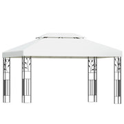 Danoz Events - Instahut Gazebo 4x3m Marquee Outdoor Wedding Party Event Tent Home Iron Art Shade White - danozdirect