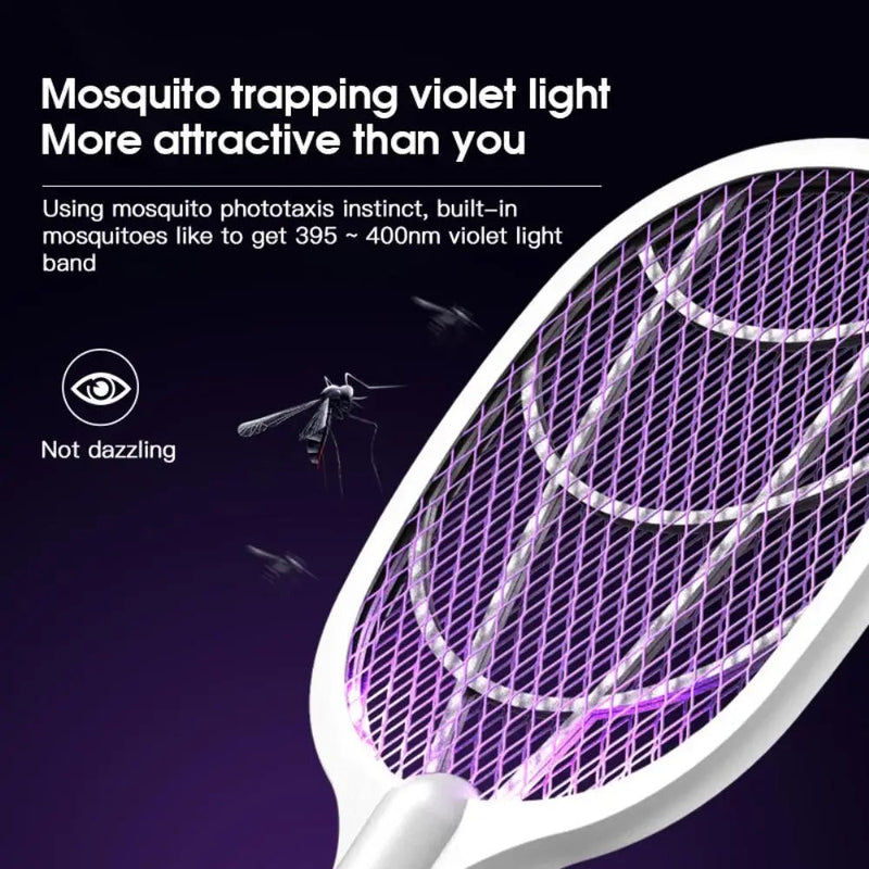 Danoz Exclusive 3 - in - 1 Electric Mosquito Zapper! With its 3500V USB rechargeable technology + Use as Night Light Zapper - danozdirect