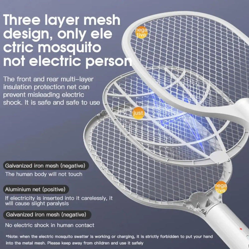 Danoz Exclusive 3 - in - 1 Electric Mosquito Zapper! With its 3500V USB rechargeable technology + Use as Night Light Zapper - danozdirect