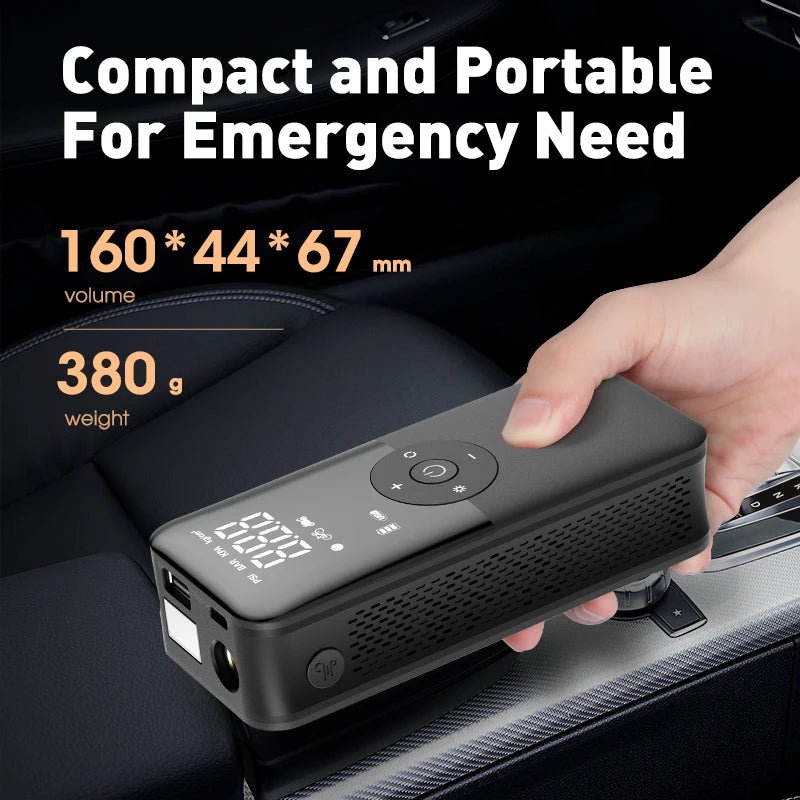 Danoz Exclusive MightyPump - Rechargeable Air Pump Tire Inflator Portable Compressor Digital Cordless Car, Motorcycle Bicycle Balls + Charge any other Devices! - danozdirect