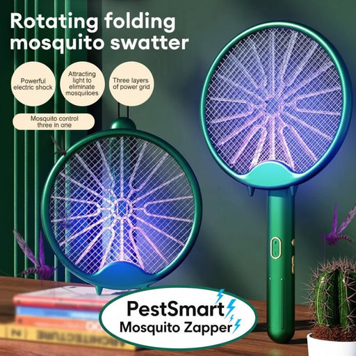 Danoz Exclusive - MozzieZap - 3000V Electric Mosquito Racket Mosquito Killer Lamp USB Rechargeable Foldable Mosquito Zapper - danozdirect