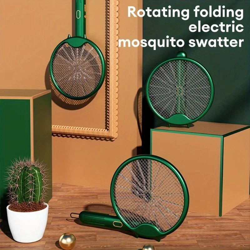 Danoz Exclusive - MozzieZap - 3000V Electric Mosquito Racket Mosquito Killer Lamp USB Rechargeable Foldable Mosquito Zapper - danozdirect