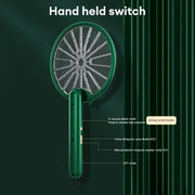 Danoz Exclusive - MozzieZap - 3000V Electric Mosquito Racket Mosquito Killer Lamp USB Rechargeable Foldable Mosquito Zapper - danozdirect
