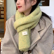 Danoz Fashion - Beige Cozy Knit Scarf - Soft Wool - Blend Winter Neck Wrap, Warm and Stylish - danozdirect