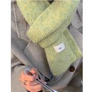 Danoz Fashion - Beige Cozy Knit Scarf - Soft Wool - Blend Winter Neck Wrap, Warm and Stylish - danozdirect