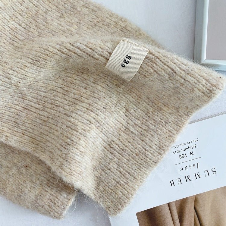 Danoz Fashion - Beige Cozy Knit Scarf - Soft Wool - Blend Winter Neck Wrap, Warm and Stylish - danozdirect