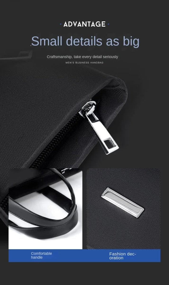 Danoz Fashion - Black Lightweight Business Tote Bag - Durable and Stylish for Work and Travel - danozdirect
